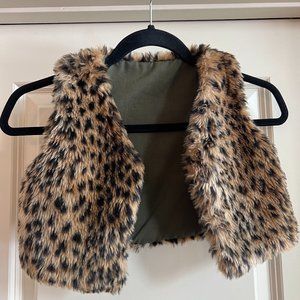 Fake faux girls jacket